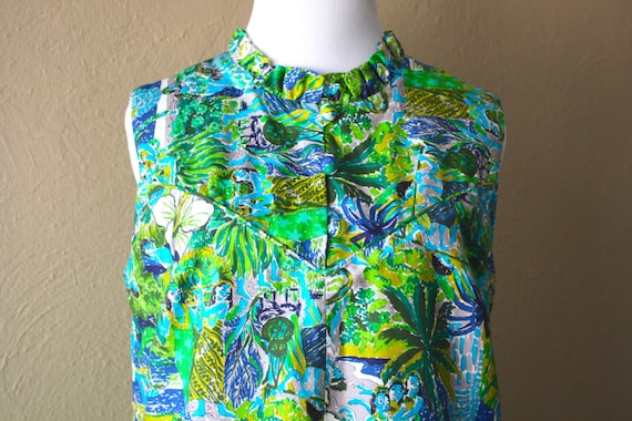 Vintage Liberty House of Hawaii Vibrant Shift Dres