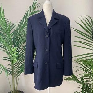 90&#39;s Versus by Gianni Versace Navy Blazer