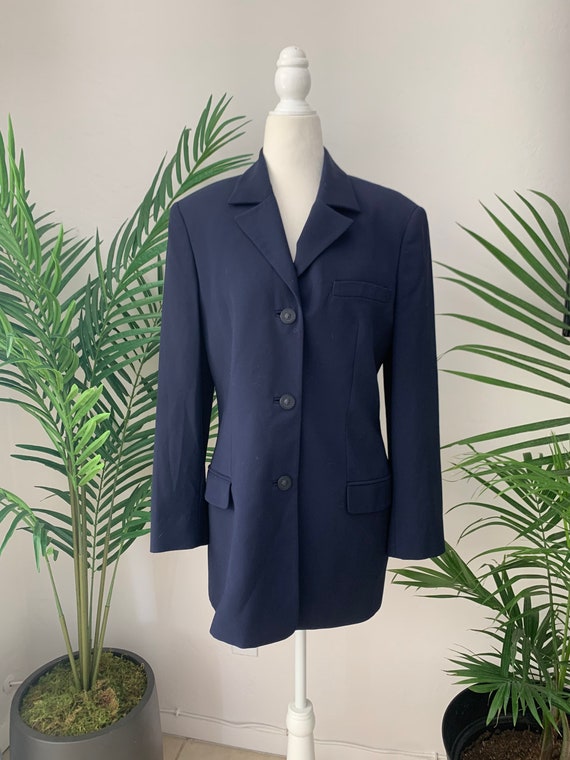 GIANNI VERSACE ネイビー ジャケット 90's Versus by Gianni Versace Navy Blazer - Etsy Canada