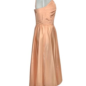 Vintage 70s Peach Cocktail Dress image 3