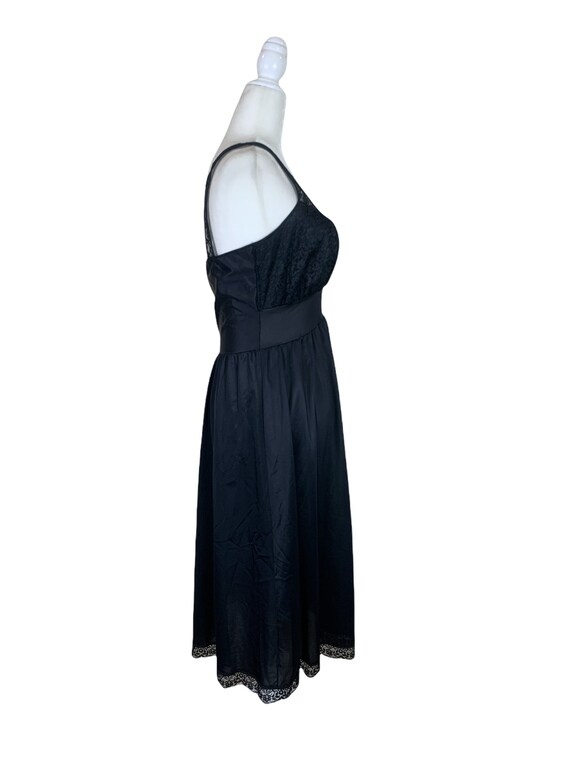 60’s Black Lace Pin-up Nightgown - image 3