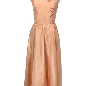 Vintage 70s Peach Cocktail Dress image 2