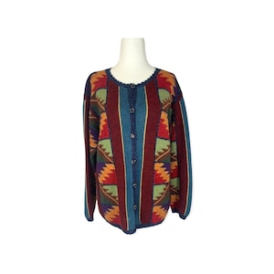 Baby Alpaca Peruvian Knit Cardigan Sweater