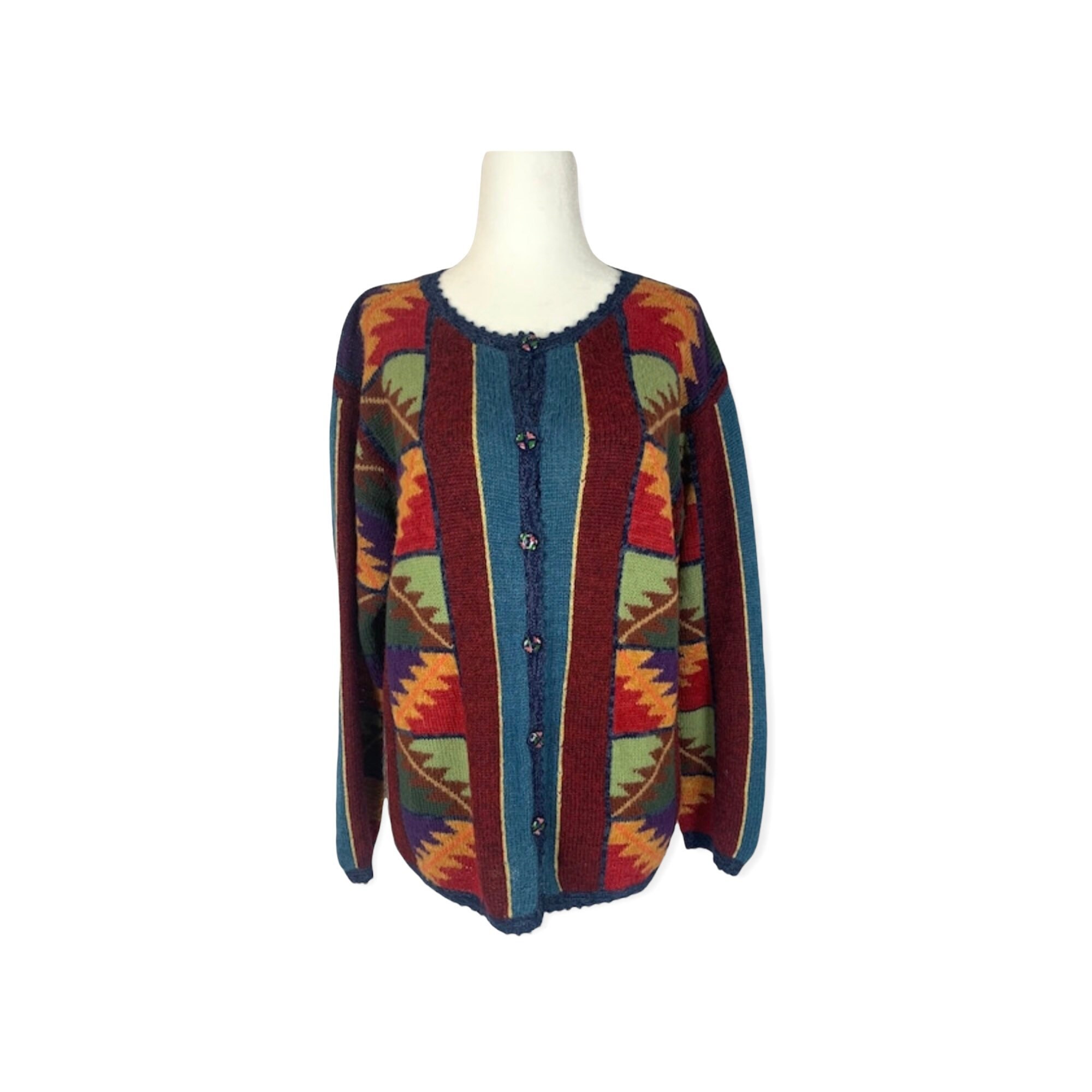 Peruvian Cardigan - Etsy