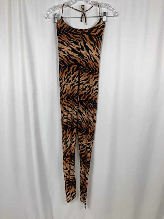 Vintage One Piece Tiger Print Bodysuit