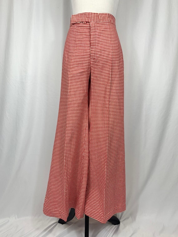 Vintage High Waisted Gingham Bell Bottoms