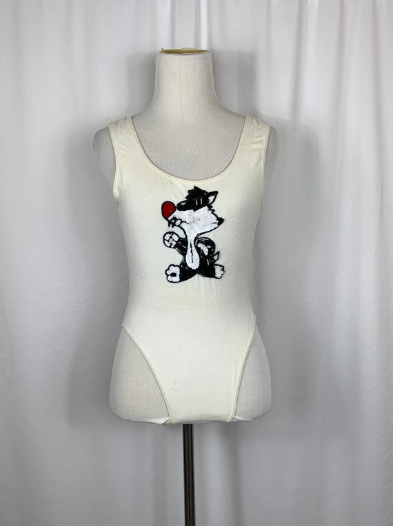 90's Vintage Warner Bros Sylvester Leotard