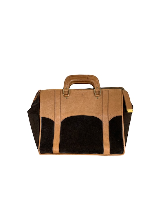 70's Leather Suede Travel Bag