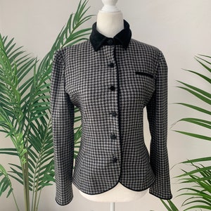 VALENTINO Houndstooth Wool Jacket
