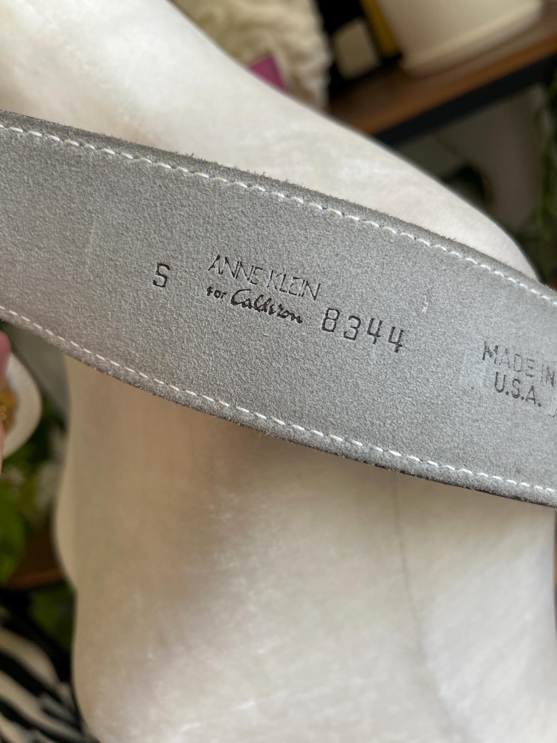 Vintage Anne Klein White Leather Lion Head Statement Belt - Etsy