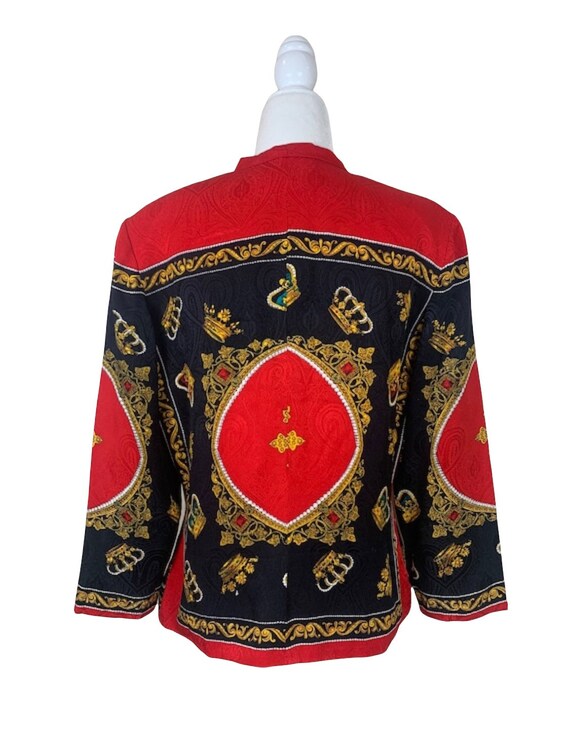 90’s Silk Baroque Blouse - image 5