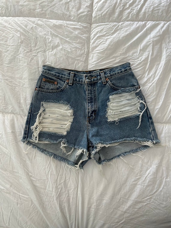 90's Calvin Klein High Waisted Denim Shorts