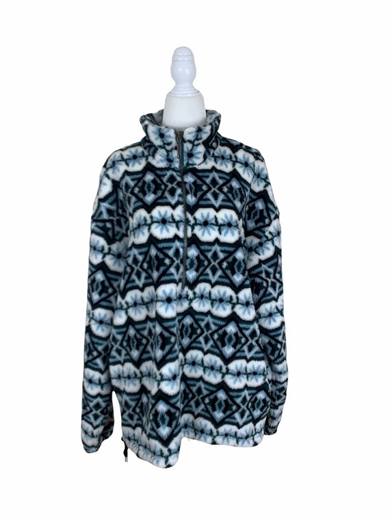 90's Pattern Fleece Sweater