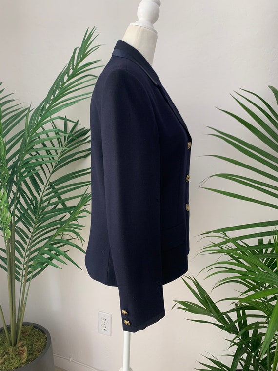 Aquascutum Navy Blue Suit Blazer - image 2