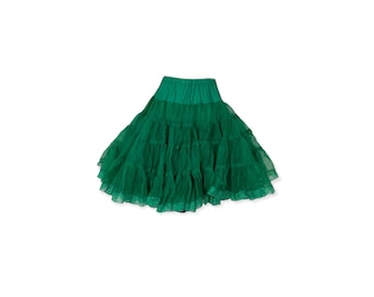 Vintage Emerald Groene Tule Cirkel Rok