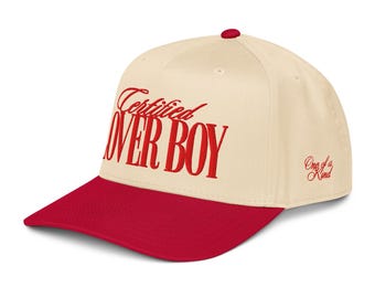 Certified Lover Style Hat Beige Red | Statement Streetwear Cap | Trendy Snapback | Urban Fashion Hat | Aesthetic Unisex Cap