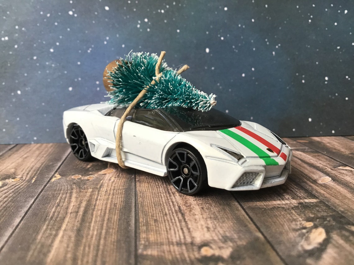 Carrying Christmas Tree White Car Etsy