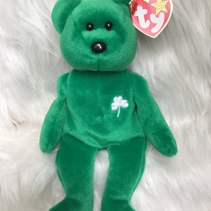 Erin ,Vintage Beanie Baby Erin Bear,New Ty Erin  Bear Beanie Baby Bear, Bear Stuffed Toy, Ty beanie bear