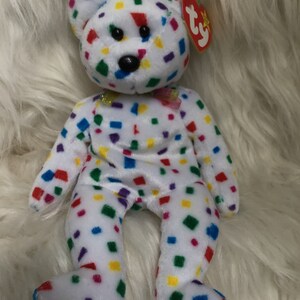 Ty 2K ,,Vintage Beanie Baby Bear,New Ty Ty 2K Bear Beanie Baby Bear, Bear Stuffed Toy, Ty beanie bear