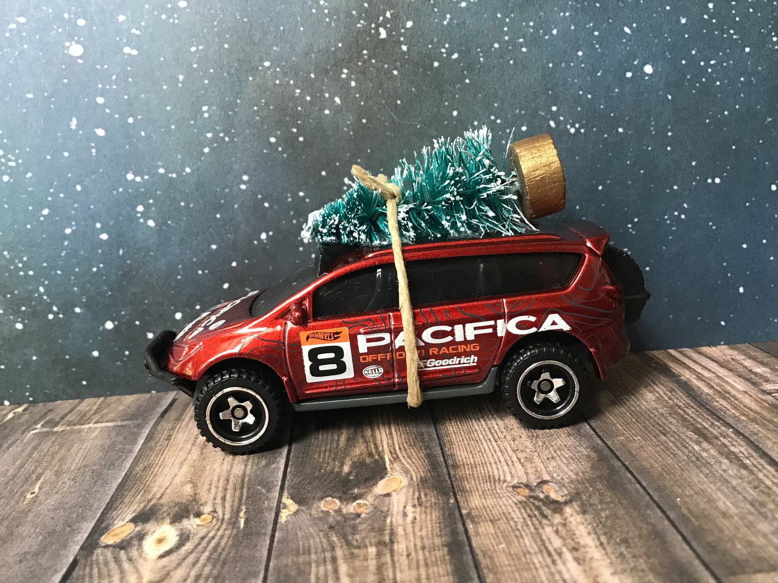 Chrysler Pacifica Car Carrying Christmas Tree Red Chrysler Etsy