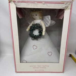 Pottery Barn Kids Holiday Angel Tree Topper With Bells, Hearts, Wreath Christmas