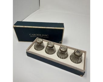 Cardeilhac 950/000 Argent Massif Sterling France Salt Pepper Shakers Set Of 4