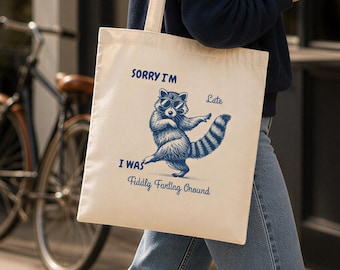 Waschbär-Tragetasche, Einkaufstasche für Markt, Reisen, Besorgungen, vielseitiger Alltagsbegleiter