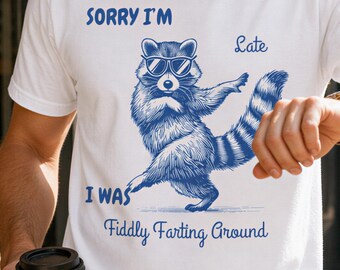 Lustiges Waschbär-Shirt, Comfort Colors® 1717, 100 % ringgesponnene Baumwolle