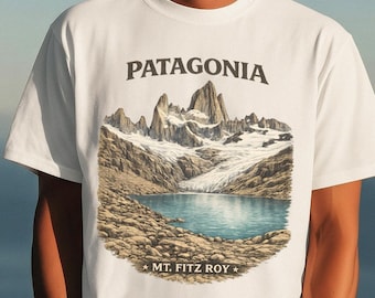 Fitz Roy Patagonia T-Shirt | Mountain Lake Graphic