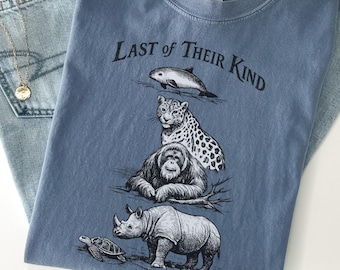 Endangered Species T-Shirt | Wildlife Conservation Tee | Last of Their Kind