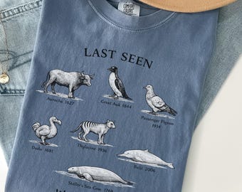 Extinct Animals T-Shirt | Memorial Wildlife Graphic Tee