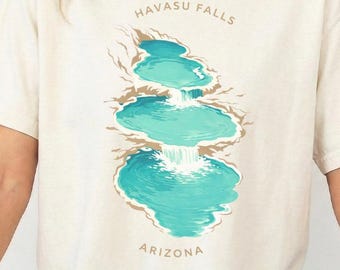 Havasu Falls Arizona T-Shirt | Havasupai Aerial Waterfall Graphic