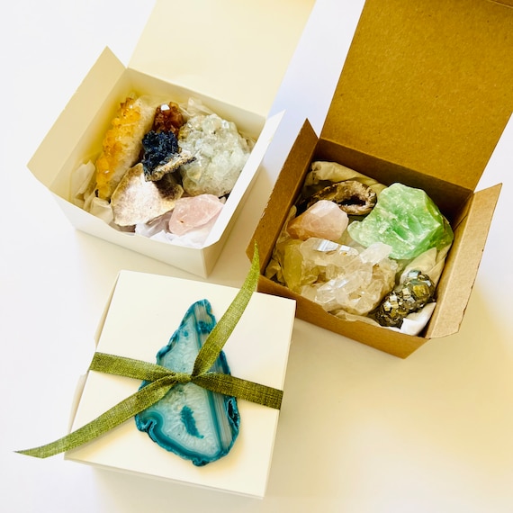 Mystery Crystal Box, Crystal box, Crystal gift set, Surprise gift, self care package, chakra gifts, beginners crystal set, gifts for kids