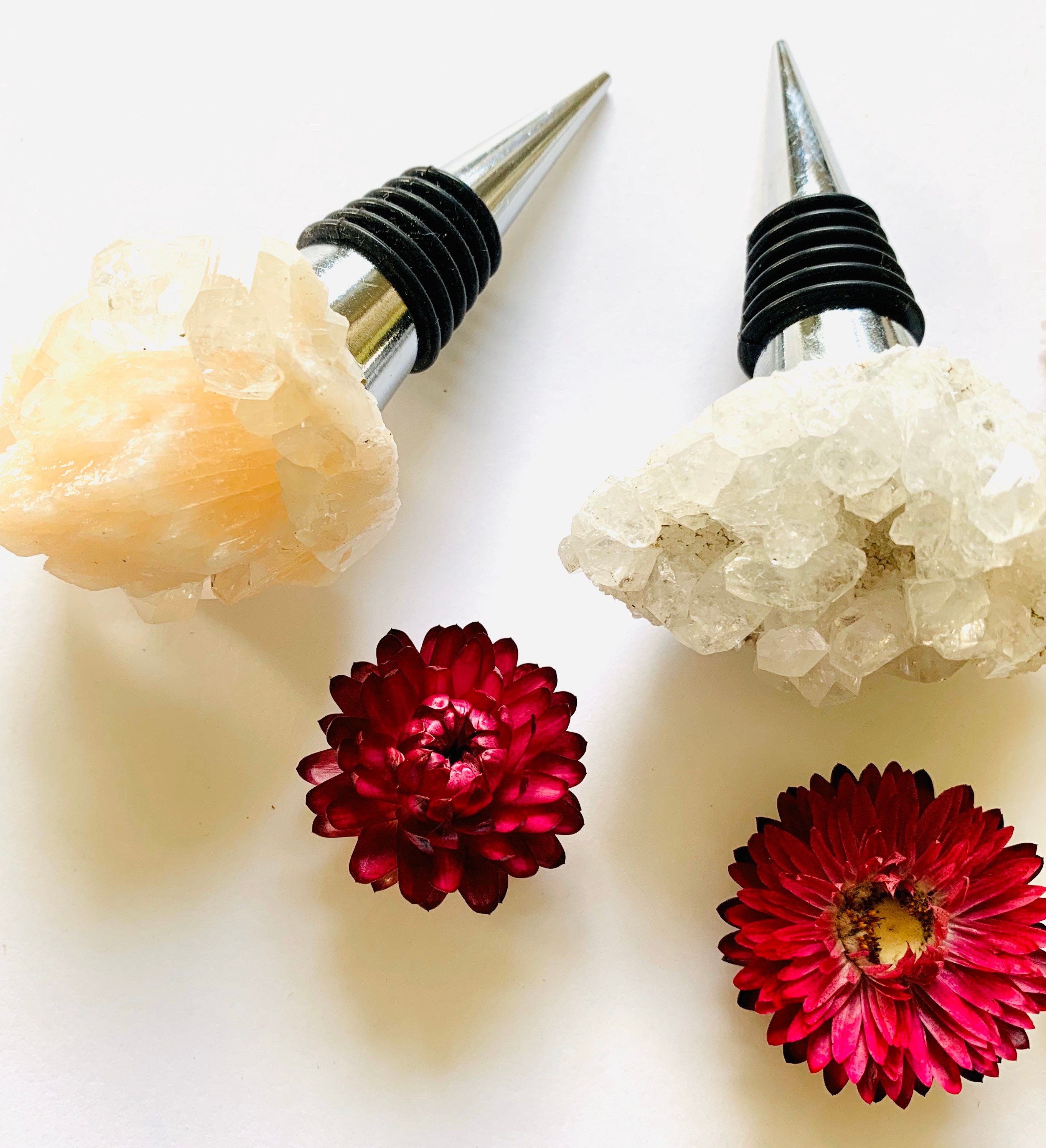 Crystal Bottle Stopper Wine Stoppers Bar Cart Decor Barware Etsy