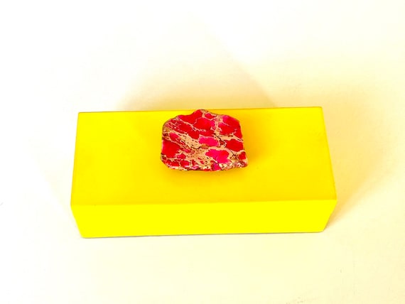Bridal Gift Box Mineral Box Small White Lacquer box with a pretty Pyrite Gift Box