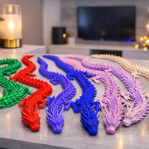 Articulated 3D Printed Dragon Toy – Poseable Fantasy Desk Fidget Gift