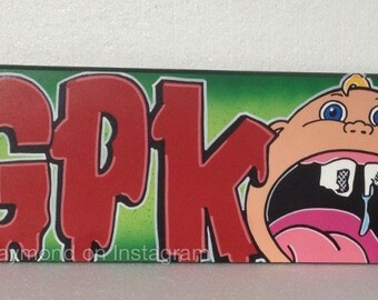 GARBAGE PAIL KIDS Junkfood John/Ray Decay "gpk" sign room decor