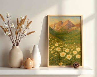 Wildblumen Wand Kunst zum ausdrucken, Berg Natur Druck, Wandern, American Becken, Colorado, Instant Download