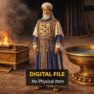 Tabernacle Courtyard & High Priest 3D Models – Biblical Sanctuary 3d print Files (STL) BUNDLE