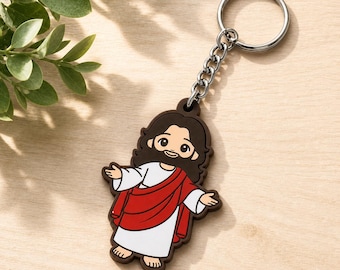 Mini Jesus Chibi Style Keychain