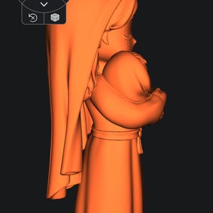 Chibi Bible Buddies — Bijbelpersonages: Eve, Sarah, Hannah, Abigail, Esther (3D-print STL-bestanden) afbeelding 14