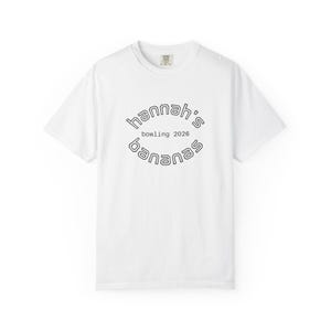 Hannah's Bananas Bowling T-Shirt 2026 / maglietta personalizzata per la squadra