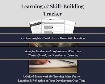 Learning & Skill‑Building Tracker - Professional Development Tool (Printable + Digital PDF)