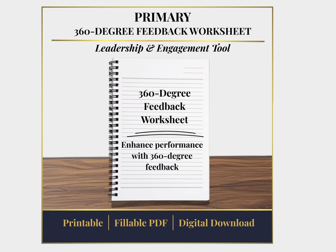 360‑degree Feedback Worksheet - Leadership Reflection & Performance ...