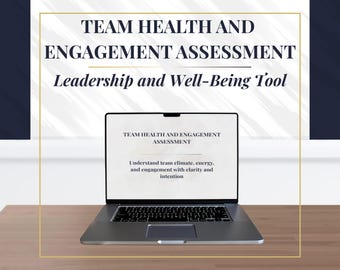 Team Health & Engagement Assessment - Leadership Reflection and Team Well‑Being Tool (Printable + Digital PDF)