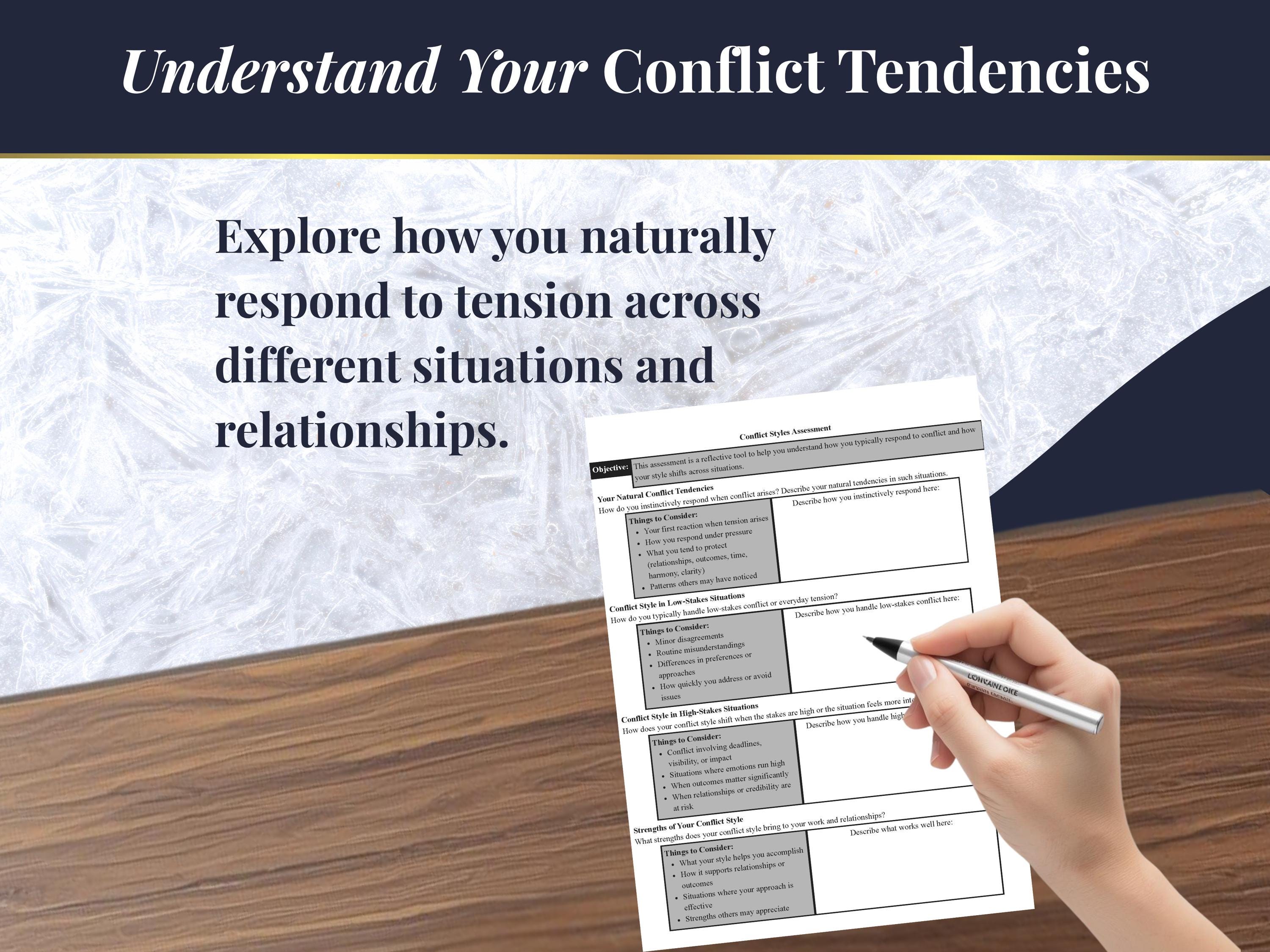 Conflict Styles Assessment - Leadership & Communication Tool (printable ...