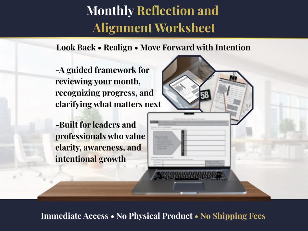 Alignment Worksheets Monthly Reflection & Alignment Worksheet - Professional Development ...