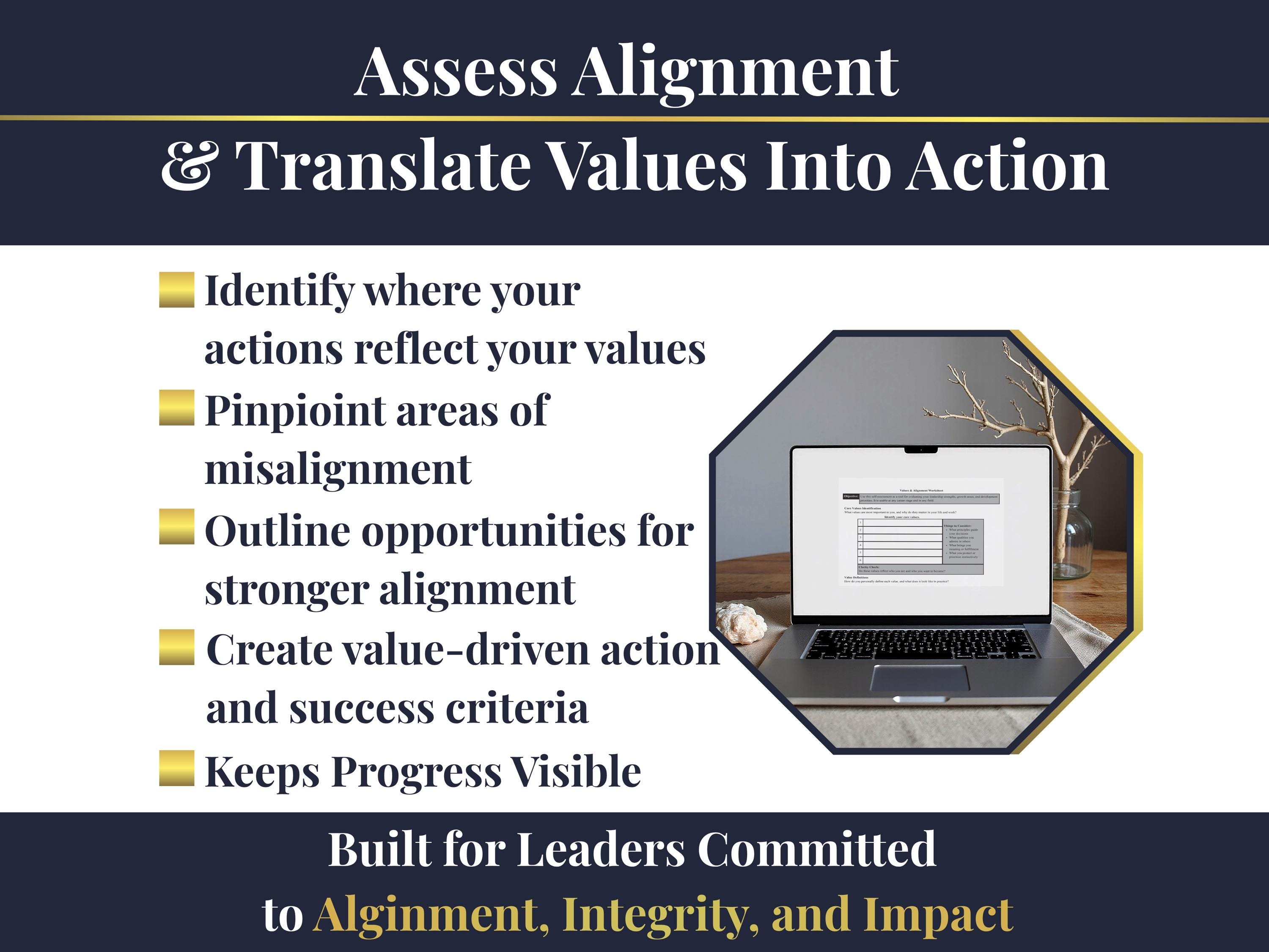 Alignment Worksheets Values & Alignment Worksheet - Leadership Self‑awareness and Clarity ...