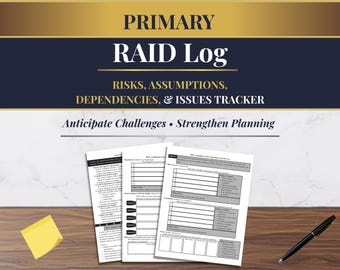RAID Log Management System | Risk, Assumption, Issue, Dependency Tracker (PDF)