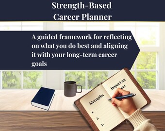 Strengths‑Based Career Planner - Professional Development Tool (Printable + Digital PDF)